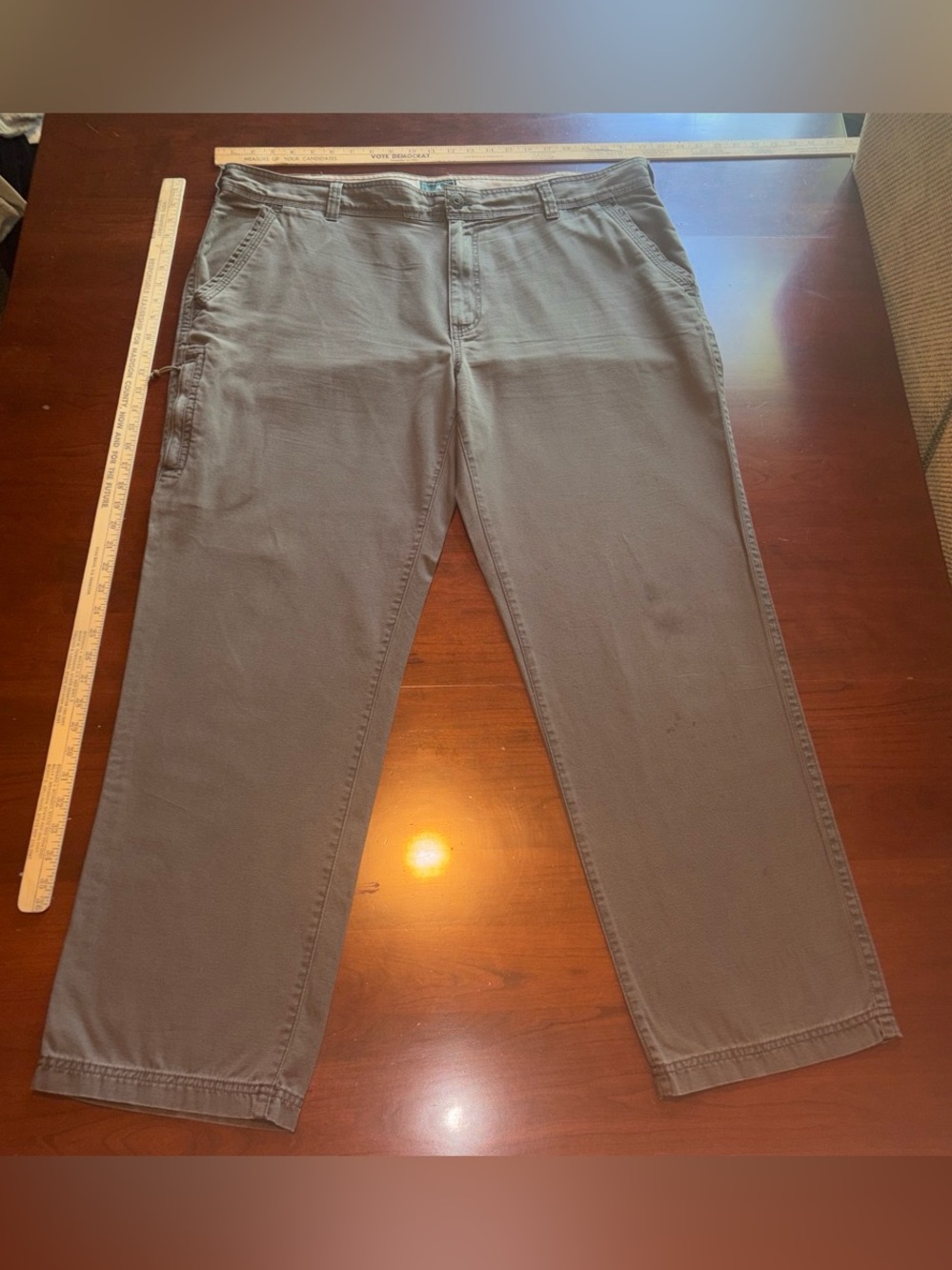 G.H. Bass & Co. Men's Chino Pants in Olive BIG & TALL 42x32